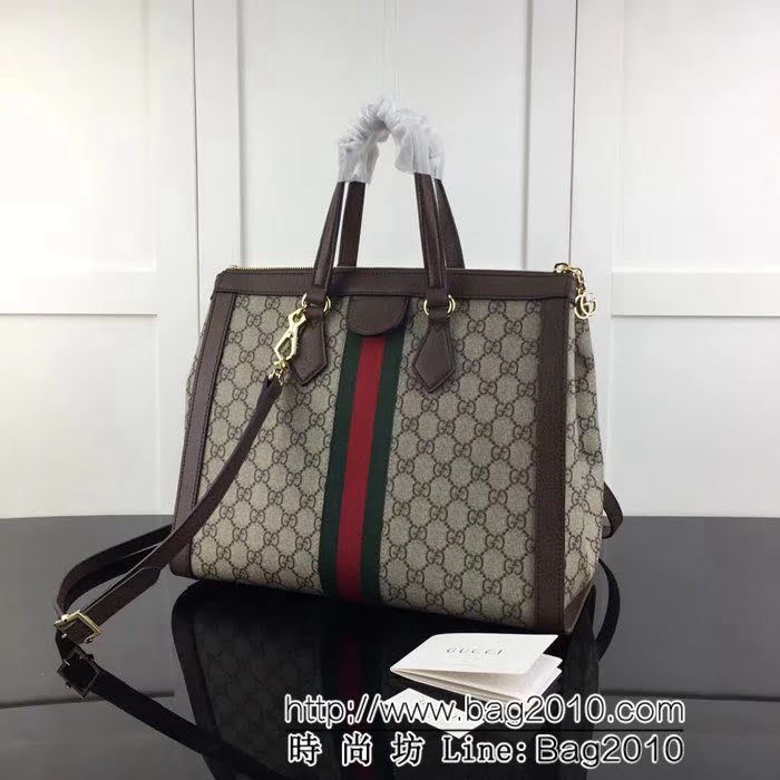 GUCCI古馳原單 新款專櫃品質高仿原單實物實拍 524537啡 手提購物包 HY1060